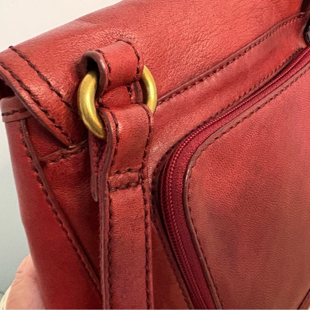 Fossil Rust/Burgundy Crossbody Bag - Picture 7 of 10